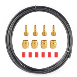 Replacement Bike Hydraulic Disc Brake Hose with Brass Olive and Barbed Fitting Kit for Shimano BH59, BH90, AVID SRAM and Magura, 2.5m Length, Multiple Fitting options (for AVID SRAM)