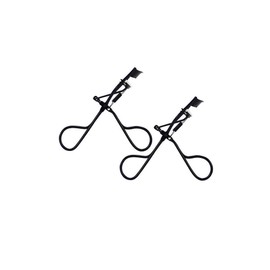 WOIWO 2PCS Female Black Stainless Steel Eyelash Curler Hair Curler Eyelash Curler PP Silicone Cushion Cosmetic Tool Eyelash Curler