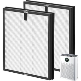 2 Pack HAP603 Replacement Filter Compatible with ECOSELF HAP603 / HAP603WF Air Purifier, Air Purifiers Replacement Filter for Home Large Room, # RFHAP603, White