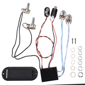 SweetSerenade 2 Band Active Guitar EQ Equalizer Preamp Circuit Pickup Black