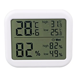 Large Screen Digital Temperature Humidity Meter High Accuracy Home Temperature Humidity Monitor for Baby Room