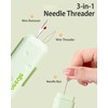 Upgraded 3-in-1 Automatic Needle Threader with Seam Ripper, Quilting Supplies