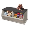 Badger Basket Two Bin Stackable Toy Storage Cubby Organizer -