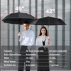 MRTLLOA 42/49 Inch Compact Windproof Travel Umbrella for Rain, Lightweight,