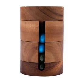 Engelhart 350210 Revolve Wooden Thinking Game Difficulty Level Silent – 1 Piece – Solution in the Game – 7.1 x 7.1 x 10.5 cm