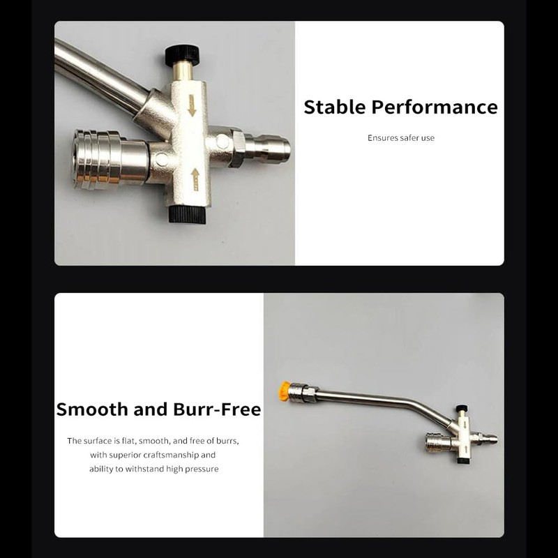 xinyee Foam Cannon Dual-Connector Accessory, Pressure Washer Double Tip Attachment