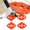 4 Pcs Radius Jig Router Template ABS Wear Resistant Woodworking