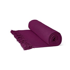 Rapport Honeycomb Cotton Throw, Red, Chair