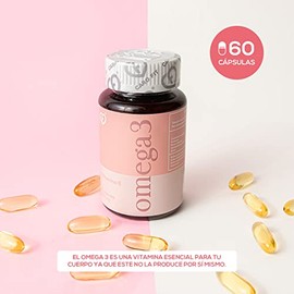 CARO FIT | Omega 3 de Salmón de Alta Potencia 2400 mg - 1740 mg EPA y DHA mas Vitamina E | Cápsulas Blandas Sin Olor para Salud Cardiovascular y Cerebral, Antiinflamatorio Natural | Suplemento Natural Sin Gluten - 60 Cápsulas