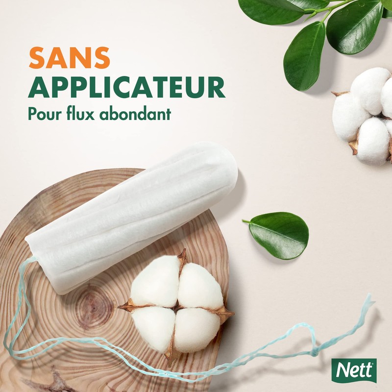 Nett Box of Organic Cotton Tampons without Applicator Super 16