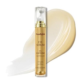 Eye Serum with 5% Caffeine, Retinol, Niacinamide & Hyaluronic Acid - Anti-Aging Treatment Eye Balms for Dark Circles, Puffiness, Wrinkles & Bags - Under Eye Brightening & Firming Cream