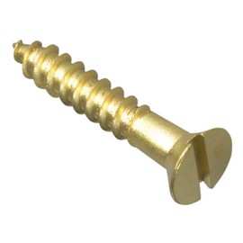 ForgePack Wood Screws - Solid Brass | 1" x 8 | Solid Brass | Pack 16