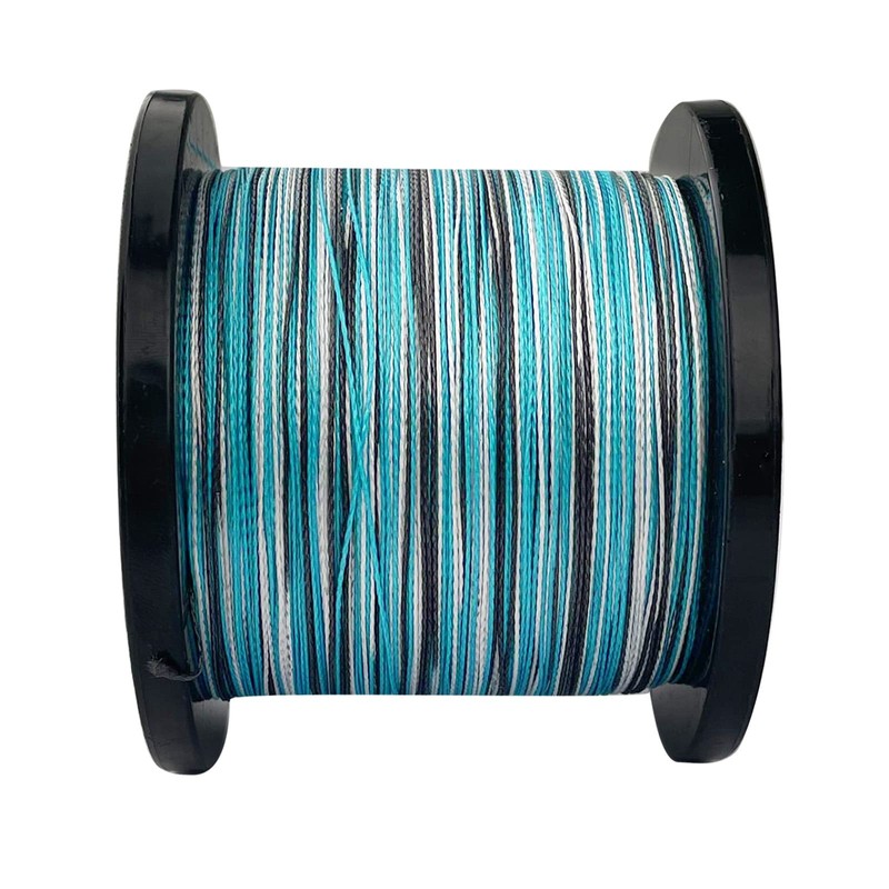 Ashconfish PE Line, Camouflage Blue, Fishing System, 4 Braid, 32.8