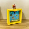 Salvadanaio Decorativo Il Mio Tesoro, Cornice Gialla con Design Pirata,