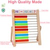 KIDWILL KIDWILL Preschool Math Learning Toy,10-Row Wooden Frame Abacus with