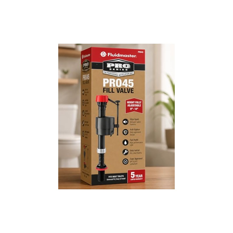 PRO45 for Fluidmaster Pro Series Toilet Fill Valve OEM Replacement