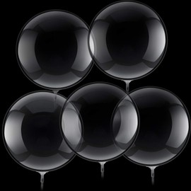 30 Pieces Bubble Transparent Balloons Bobo Balloons Crystal Bubble Clear Balloons for Birthday Party House Christmas Wedding Anniversary Indoor and Outdoor (18 Inches)