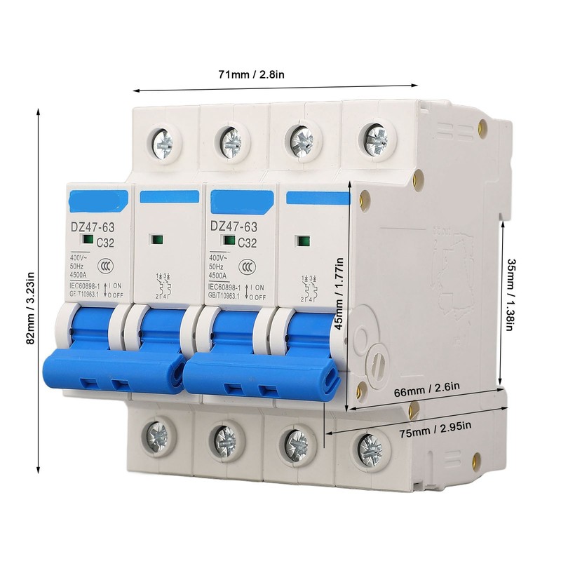 BERM Interlock Circuit Breaker DIN Rail Mounting Isolator Protection Air