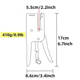 Motarro Heavy-Duty Full-Strip Metal Plier Stapler, Large Capacity Stapler with Standard 24/6 Metal Staples 1000 pcs for Desktop Work Office & School Supplies