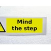 Mind the Step Warning Sticker Pack of 2 Waterproof Outdoor