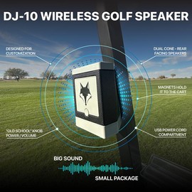 DJ-10 Wireless Golf Speaker - 4 Colors/Styles - Color: Blue