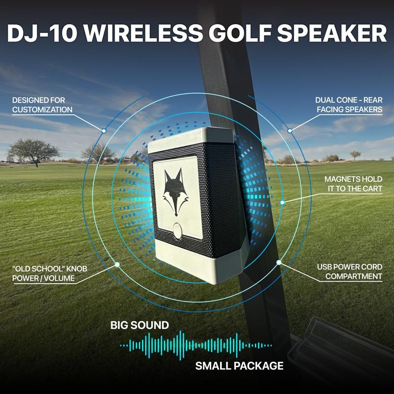 DJ-10 Wireless Golf Speaker - 4 Colors/Styles - Color: Blue