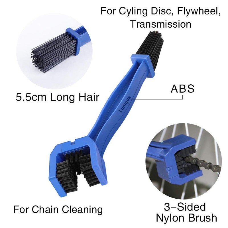 Chain Brush for Cleaning Motorcycle, Bicycle and Scooter Chains