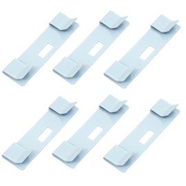 Seimneire 6pcs Vertical Blind Repair Vane Savers, White Metal Clips for Replacement Slats Repair kit