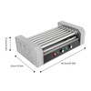 Hot Dog Machine, Stainless Steel Hot Dog Roller with Temp