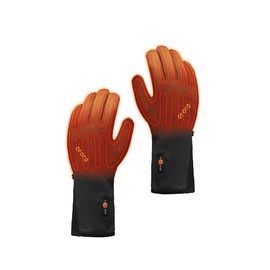 ORORO Heated Gloves Liner for Men and Women, Lightweight Heated Liner Gloves for Riding, Skiing and Arthritis Hands (Black, 2XL)