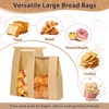 Sublaga Bread Bags with Tin Tie Tab Lock, 70 Pack