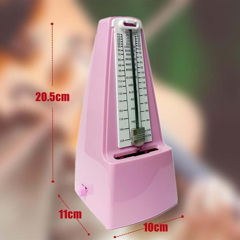 SOLO Mechanical Metronome with Accent Bell, Universal Metronome Precise Beat,