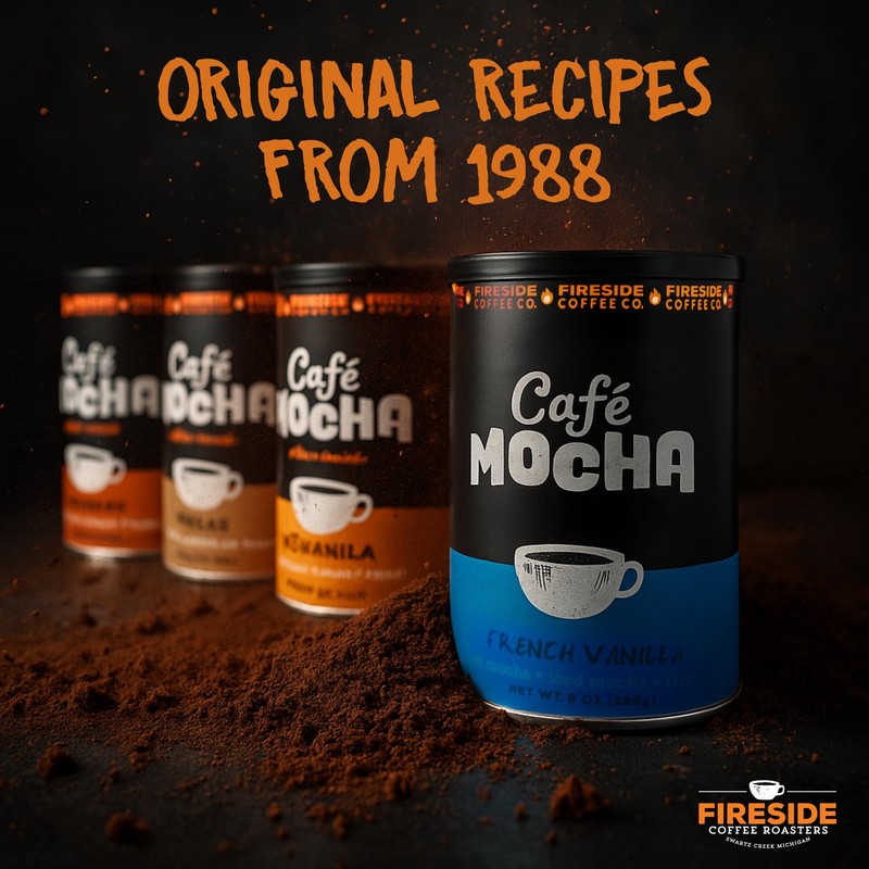 Fireside Coffee Toasted Coconut Cafe Mocha - Instant Coffee Chocolate