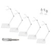 Flymer 5 Pcs Action Figure Display Holder, Transparent Action Display