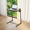 Adjustable TV Tray Table for Breakfast & Dinner - Black