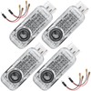 LOUIKAY 4 Pieces Car Door Light Logo Projector Puddle Lights