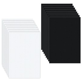 16 Pcs 0.5mm 11.8" x 7.87" Fursuit Eyes Mesh, Plastic PVC Mesh Sheet Waterproof Printable for Mask Furry Cosplay Props Fursuits Sculpting Supplies, Black and White