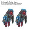 1 Pair Blue Motorcycle Sport Gloves Fashionable Non Slip 2