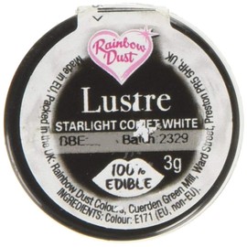 Rainbow Dust Edible Silk Range - Starlight Comet White 3g