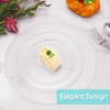 60PCS Clear Plastic Plates-Plastic Disposable Plates for Party, Christmas-Include 10.25inch
