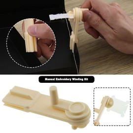 The Lord of the Tools 120pcs Colorful Floss Bobbins and 1pc Floss Winder Embroidery Thread Set for DIY Craft Cotton Thread Sewing Storage Plastic