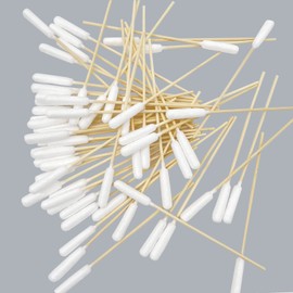 6 Inch Long Cotton Swabs for Dogs ，Cat，Small Pet Ears Cleaning, Pet Cotton Ear Buds Swabs,Ear Cleaning Swabs with Bamboo Handle,Apply for Daily Ear Cleaning Removes Wax, Dirt (100pcs)