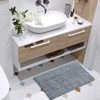 FRESHMINT Chenille Bathroom Rugs Non-Slip Bath Mat 24"x17", Washable Soft