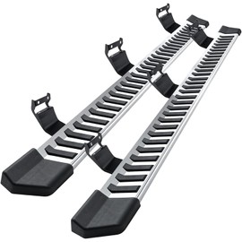 COMNOVA Side Step Nerf Bar Running Board Replacement for Ford F-150 Super Cab（3/4 Size Rear Doors） 04-14,6 Inch Step Pad Design,OE Style (Stainless Steel)