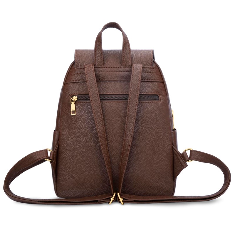 KKXIU Trendy Leather Backpack Purse for Women and Ladies Shoulder