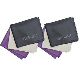 GoBasic Super Sparkle Microfiber Lens Cleaning Cloths (6)