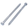 (Pack of 20) DIN 571 Galvanised Steel Hexagon Wood Screws
