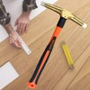 WEDO Nylon Hammer,Brass Dual Head Nylon Rubber Hammer,650g Brass Hammer