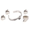 Guitar Pick Set with Alloy Bracelet Stainless Steel Finger Thumb