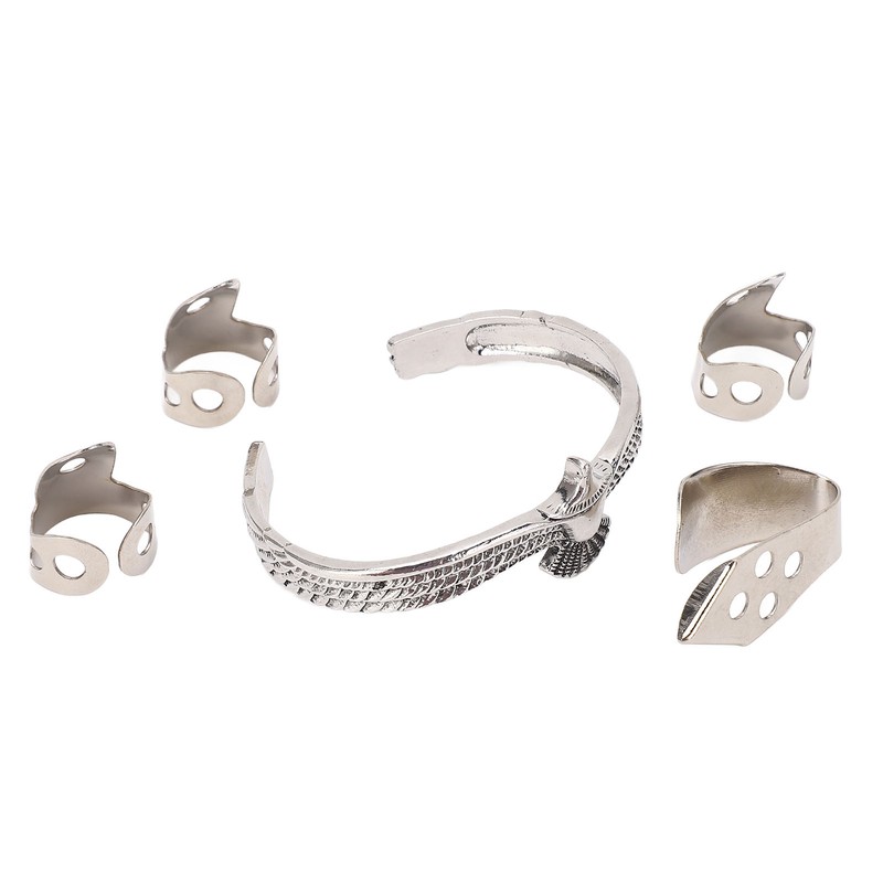 Guitar Pick Set with Alloy Bracelet Stainless Steel Finger Thumb